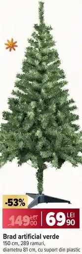 Carrefour Market Brad artificial verde Ofertă