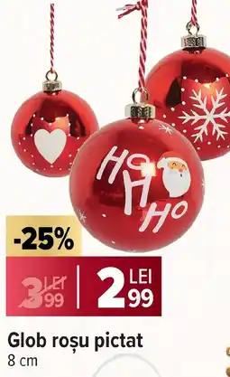Carrefour Market Glob roşu pictat Ofertă