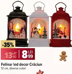 Carrefour Market Felinar led decor Crăciun Ofertă