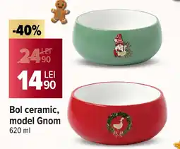 Carrefour Market Bol ceramic, model Gnom Ofertă