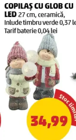 Penny Copilas cu glob cu led Ofertă