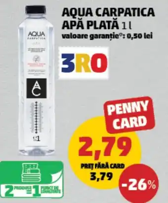 Penny Aqua carpatica apă plată Ofertă