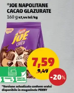 Penny Joe napolitane cacao glazurate Ofertă