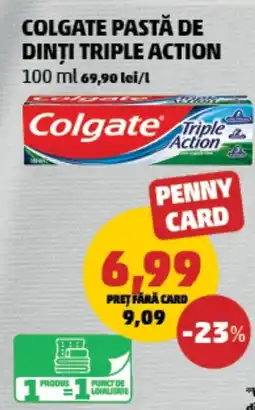 Penny Colgate pastă de dinți triple action Ofertă