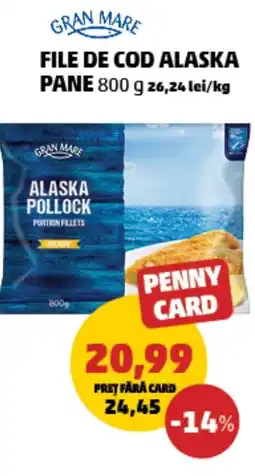 Penny GRAN MARE File de cod alaska pane Ofertă