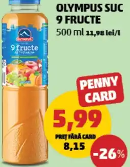 Penny Olympus suc 9 fructe Ofertă