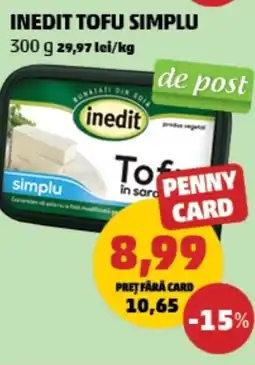 Penny Inedit tofu simplu Ofertă