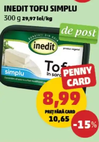Penny Inedit tofu simplu Ofertă
