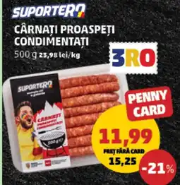 Penny Cârnaţi proaspeti condimentați Ofertă