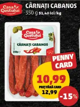 Penny Cârnaţi cabanos Ofertă