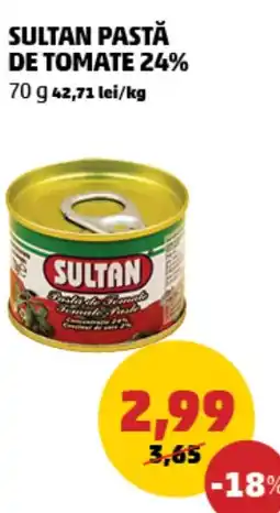 Penny Sultan pastă de tomate 24% Ofertă