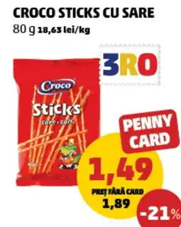 Penny Croco sticks cu sare Ofertă