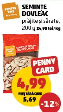 Penny Seminte dovleac prăjite și sărate Ofertă