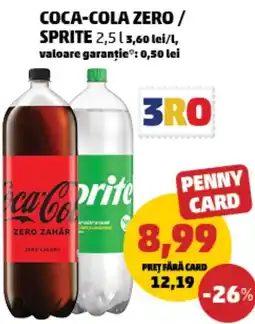 Penny Coca-cola zero / sprite Ofertă