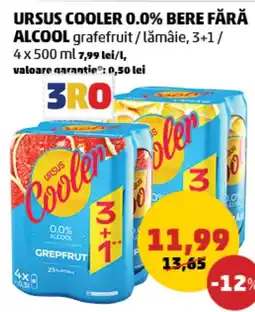 Penny Ursus cooler 0.0% bere fără alcool grafefruit / lămâie Ofertă