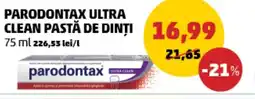 Penny Parodontax ultra clean pastă de dinți Ofertă