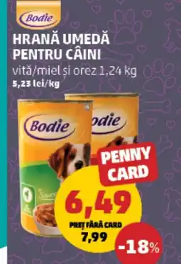 Penny Bodie hrană umedă pentru câini vitǎ/miel şi orez Ofertă
