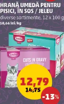 Penny Hrană umedă pentru pisici, in sos/jeleu Ofertă