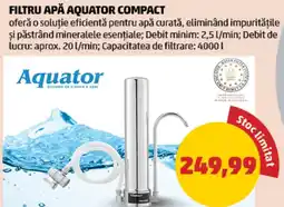 Penny Filtru apă aquator compact Ofertă