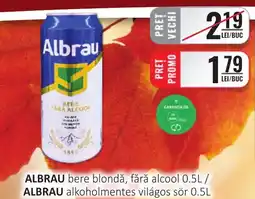 CBA ALBRAU bere blondă, fără alcool Ofertă
