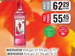 CBA Beefeater pink gin 37.5% alc. Ofertă