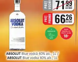 CBA ABSOLUT Blue vodcă 40% alc. Ofertă