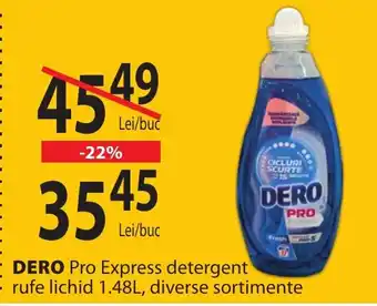 CBA DERO Pro Express detergent rufe lichid Ofertă