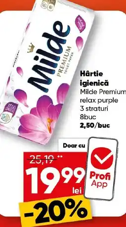 PROFI Hârtie igienică Milde Premium relax purple Ofertă