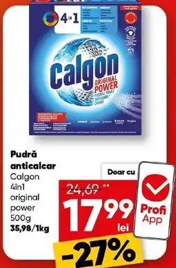 PROFI Pudră anticalcar Calgon 4in1 Ofertă