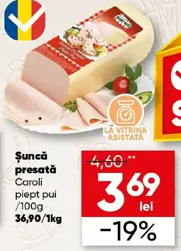 PROFI Şuncă presată Caroli piept pui Ofertă