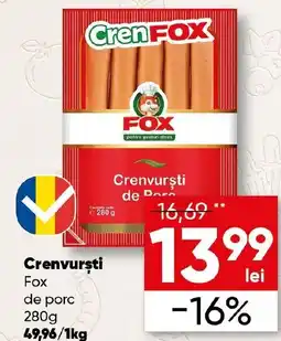 PROFI Crenvursti Fox de porc Ofertă