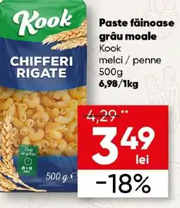 PROFI Paste făinoase grâu moale Kook melci / penne Ofertă