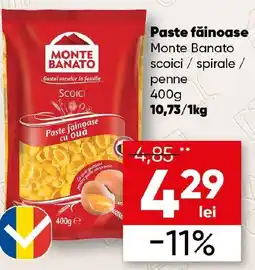 PROFI Paste făinoase Monte Banato Ofertă