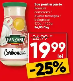 PROFI Sos pentru paste Panzani Ofertă