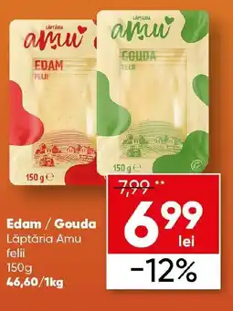 PROFI Edam / Gouda Lăptăria Amu felii Ofertă