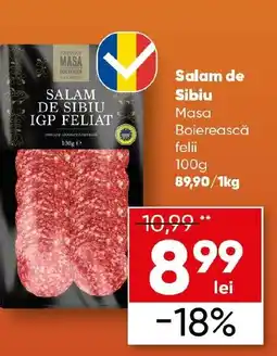 PROFI Salam de Sibiu Masa Boierească felii Ofertă