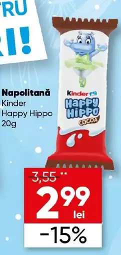 PROFI Napolitană Kinder Happy Hippo Ofertă