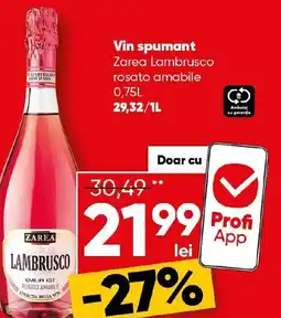 PROFI Vin spumant Zarea Lambrusco rosato amabile Ofertă