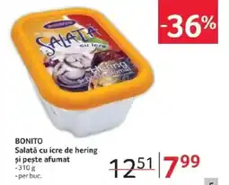 Selgros BONITO Salată cu icre de hering şi peşte afumat Ofertă