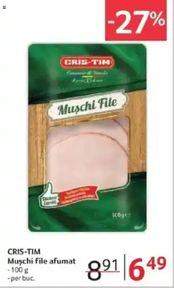 Selgros CRIS-TIM Muschi file afumat Ofertă