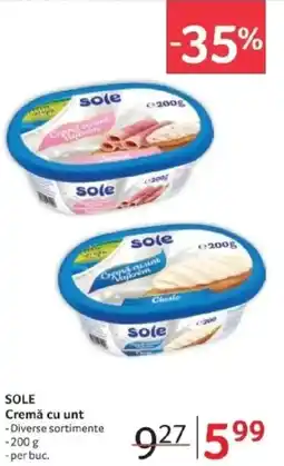 Selgros SOLE Cremă cu unt Ofertă
