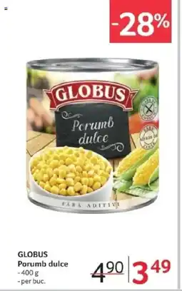 Selgros GLOBUS Porumb dulce Ofertă