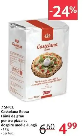 7 SPICE Castelana Rossa Fǎinǎ de grâu pentru pizza cu dospire medie-lungă