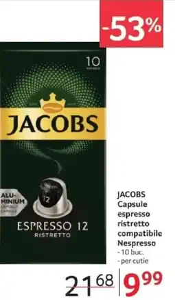 Selgros JACOBS Capsule espresso ristretto compatibile Nespresso Ofertă