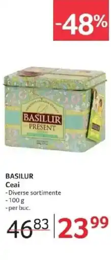Selgros BASILUR Ceai Ofertă