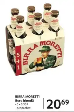 Selgros BIRRA MORETTI Bere blondă Ofertă