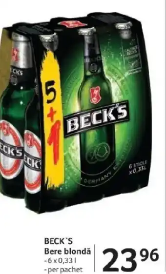 Selgros BECK'S Bere blondă Ofertă