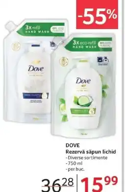 Selgros DOVE Rezervă săpun lichid Ofertă