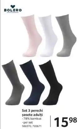 Selgros Set 3 perechi şosete adulți Ofertă