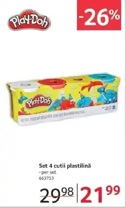 Selgros Set 4 cutii plastilinǎ Ofertă